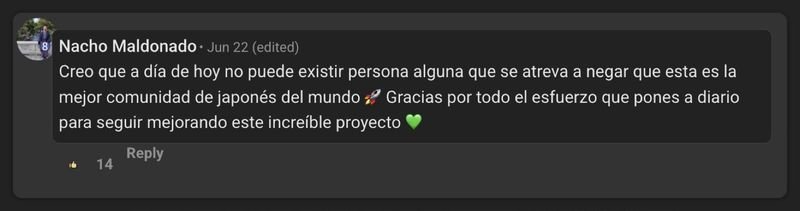 Captura del testimonio de Nacho Maldonado en Skool