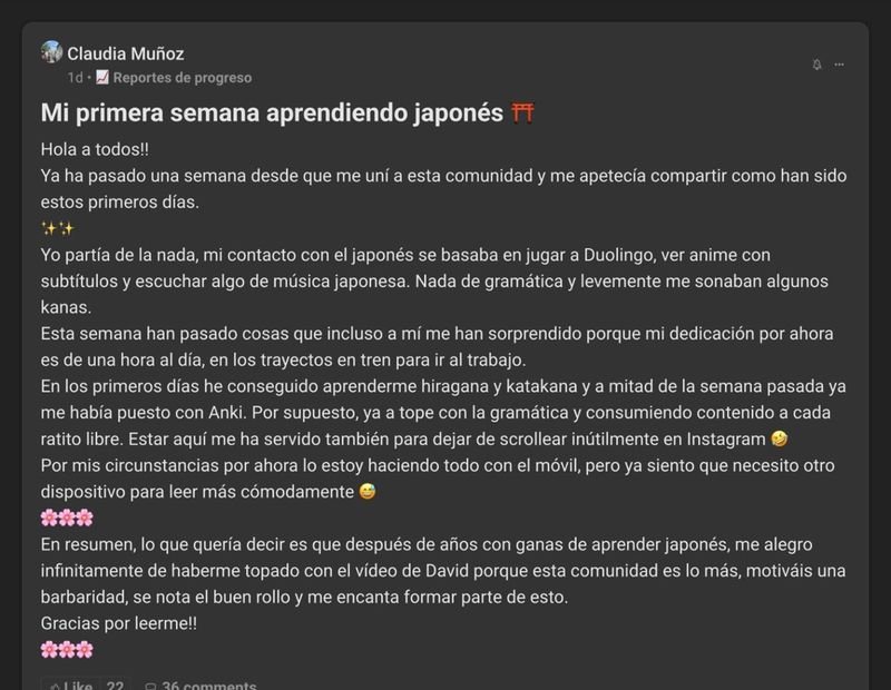 Testimonio de Claudia: su primera semana aprendiendo japonés